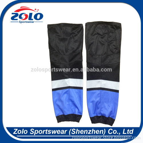 Cheap customized sublimation polyester hockey socks